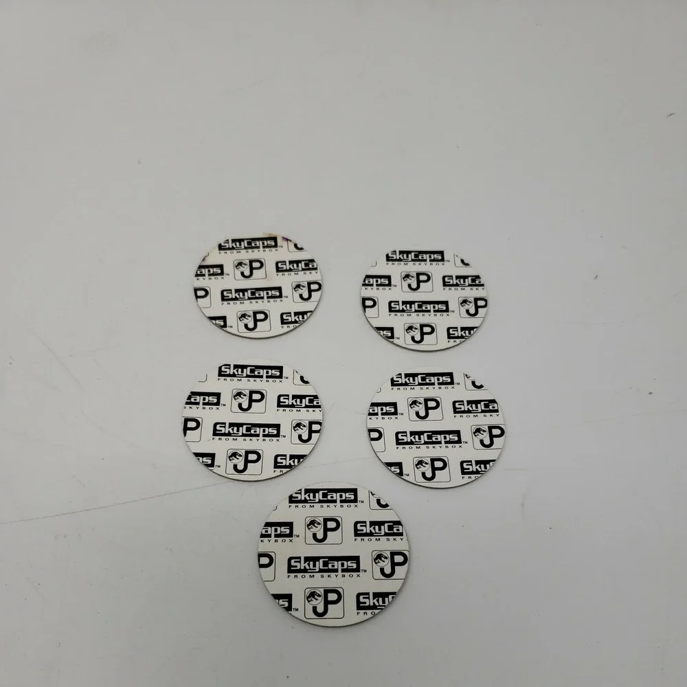 1993 Jurassic Park Logo Pog Milk Cap SkyCaps by Skybox Vintage Dinosaur Pogs Set